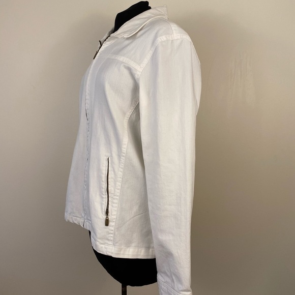 Northern reflections jacket White denim jacket northern reflections medi… - Picture 5 of 12